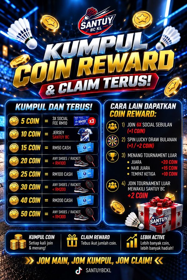 Kumpul Coin Reward & Claim Terus — jadual tebus coin dan cara lain dapatkan coin